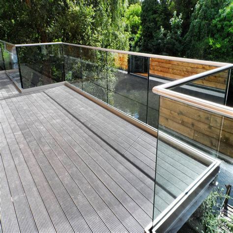 Aluminium Stair Handrail/Glass Railing/Deck Railing - Glass Railing and ...