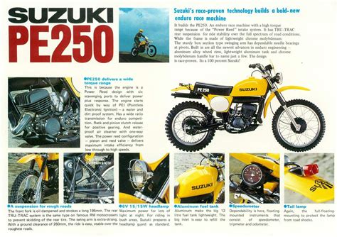 SUZUKI PE 250 specs - 1977, 1978, 1979, 1980, 1981, 1982, 1983 ...