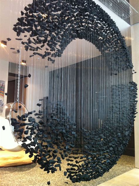 Charcoal sculpture by Bahk Seon Ghi | Sculpture art, Installation art ...