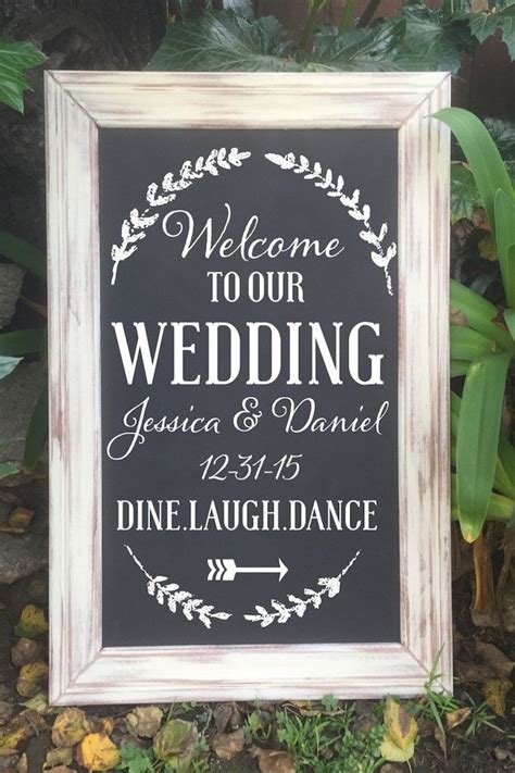 12 Etsy Wedding Signs We Love | Wedding chalkboard signs, Chalkboard ...