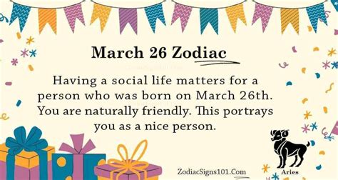 March 26 Zodiac Is Aries, Birthdays And Horoscope - ZodiacSigns101