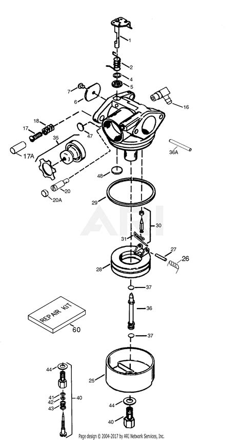 Tecumseh TEC-632795A 632795A-TEC Parts Diagram for Carburetor