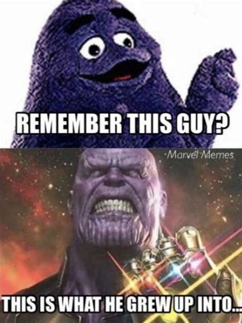 Image result for grimace meme | Funny marvel memes, Marvel memes, Geek ...