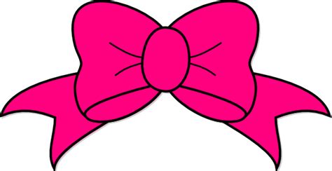 Hot Pink Bow Clip Art at Clker.com - vector clip art online, royalty ...