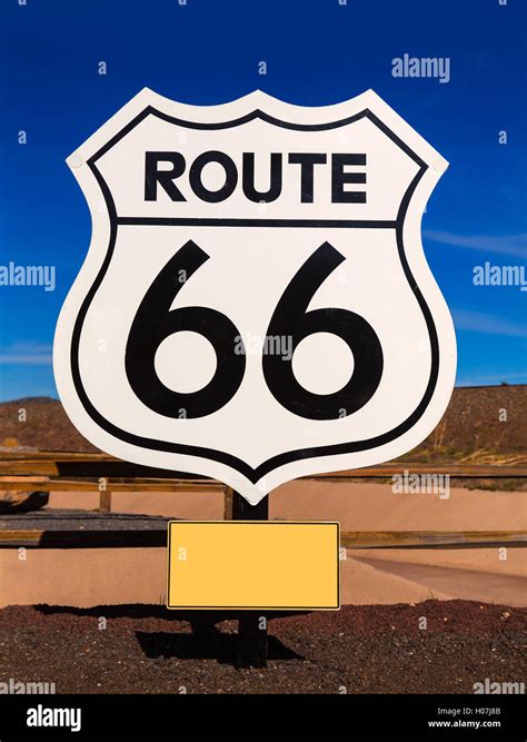 Route 66 road sign in Arizona USA Stock Photo - Alamy