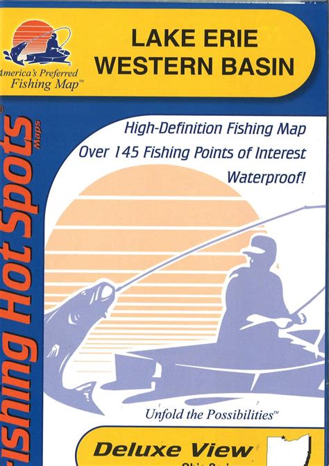 Lake Erie Fishing Map - Western Basin Fishing Map by Fishing Hot Spots ...