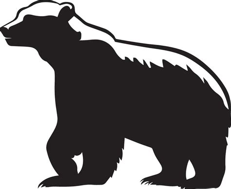 Polar bear vector silhouette illustration black color 27475782 Vector ...