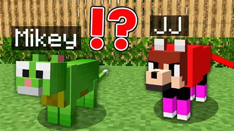 How JJ & Mikey Shapeshift to CAT and DOG in Minecraft Challenge ...