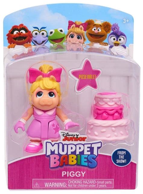 Muppet Babies with Piggy and Birthday Cake Figure and Accessory Set ...