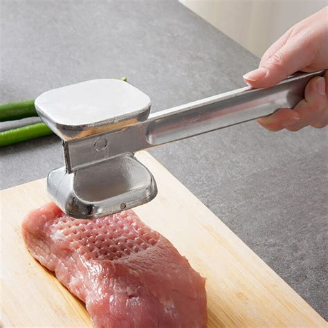 Kitchen Gadget Meat Tenderizer Hammer Dual Sided Tool Mallet Tool ...