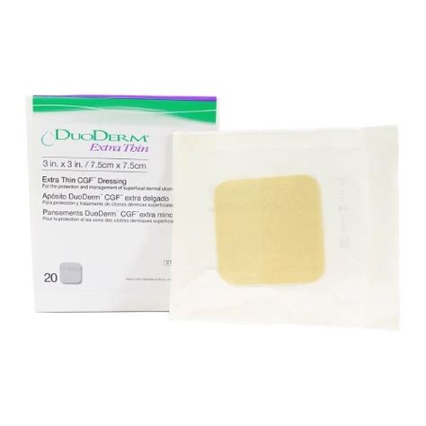 Hydrocolloid Dressing DuoDERM® Extra Thin 6 X 7 Inch Triangle Sterile ...