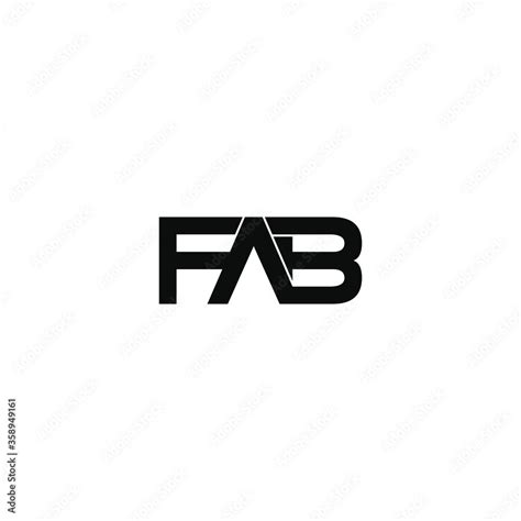 fab letter original monogram logo design Stock Vector | Adobe Stock