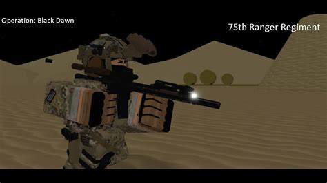 Operation: Black Dawn 75th Ranger Regiment | Roblox solo Mission ...