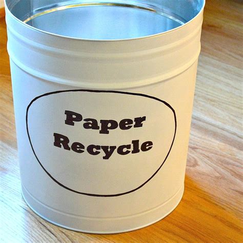 Office Paper Recycling Bin | DIYIdeaCenter.com