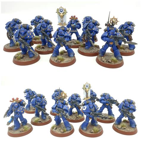 MKVI Space Marine Legionaries Painted Miniature Models X 20, Commission ...