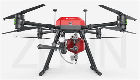 Fire fighting drone | dry powder fire extinguishing boom firefighting drone