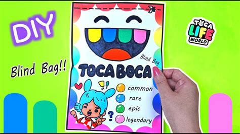 Toca Boca Blind Bag Unboxing #paperdiy #diy #asmr en 2024 | Tuto ...