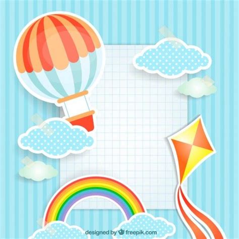 Fundo Da Criança | Balloons, Baby mini album, Vector free