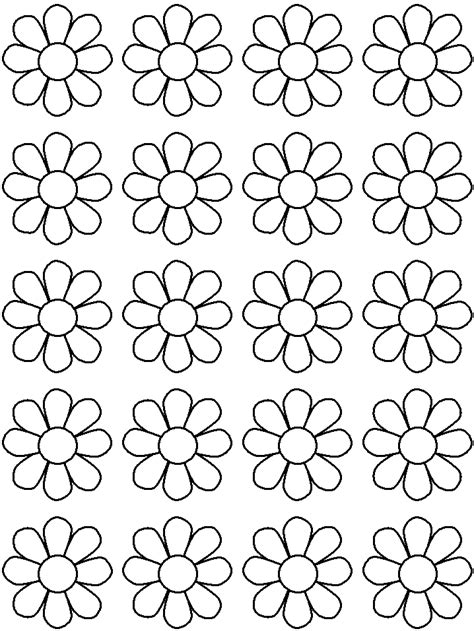 Flower Template For Kids To Cut Out - Coloring Home