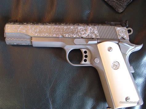 Colt 1911,Gold Cup Trophy,45acp,5",fully scroll... for sale