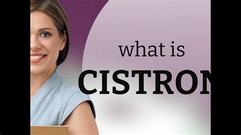 Cistron — what is CISTRON definition - YouTube