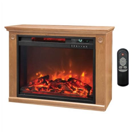 Lifesmart Square Fireplace Heater - Medium Oak, 1 ct - Harris Teeter