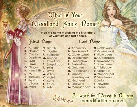 Fairy names, Fantasy names, Fairy name generator