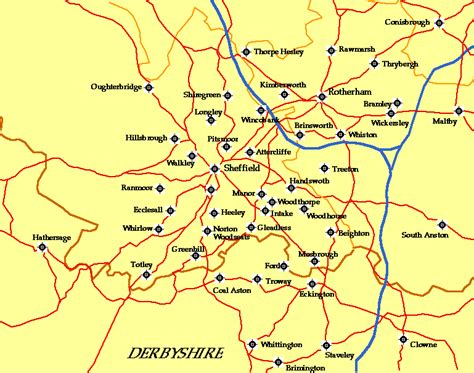 Sheffield Map - United Kingdom