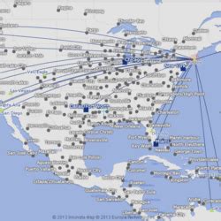 American Airlines route maps