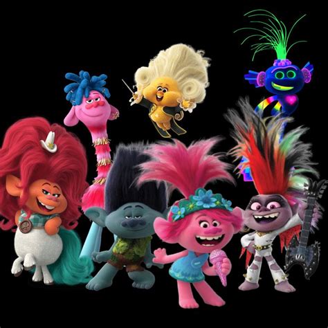 Trolls Characters png (2) | Papeis de parede