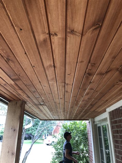 Carsiding porch ceiling Wichita - Pinnacle Homes, Inc. | Porch ceiling ...