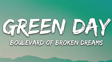 Green Day - Boulevard of Broken Dreams (Lyrics) Chords - Chordify