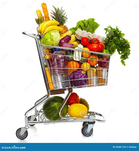 Full Grocery Cart. Stock Images - Image: 35581724