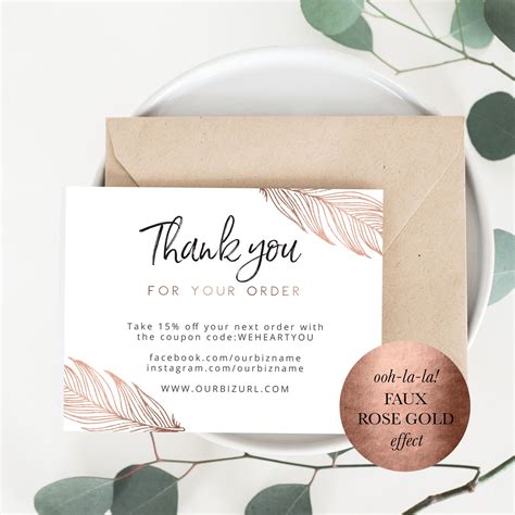 Business Thank You Card Template Free