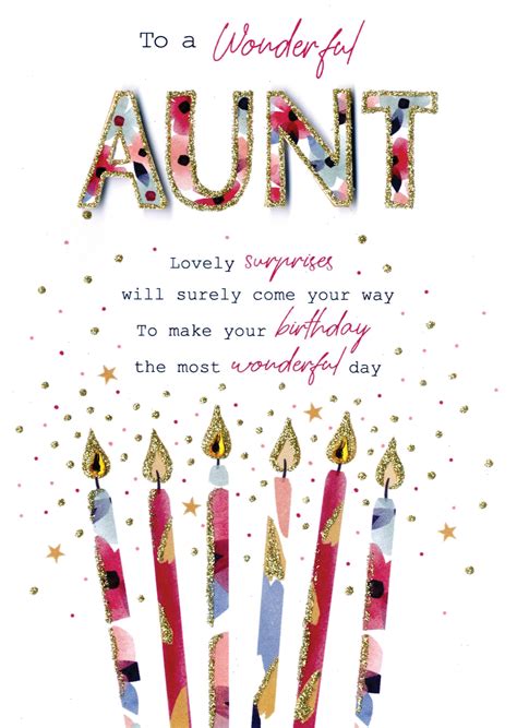 Auntie Birthday Card For Aunt - bmp-extra