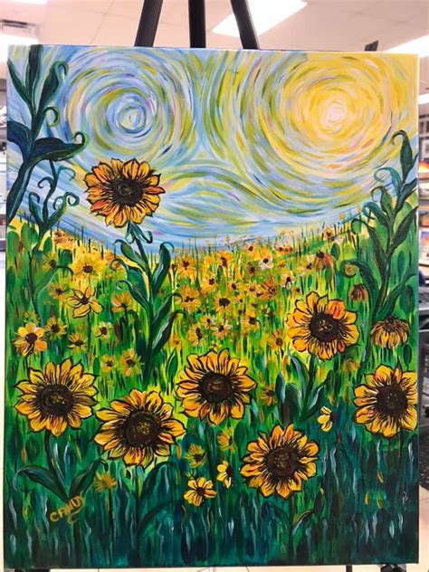 Sunflower Field Paintings