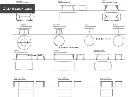 Table Elevation Cad Blocks - Image to u