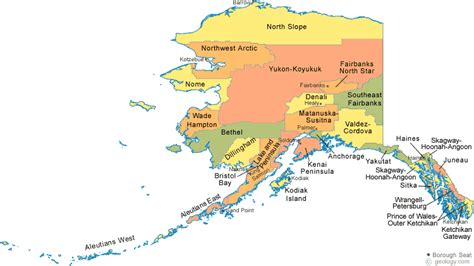 Alaska Map With Cities - Zip Code Map