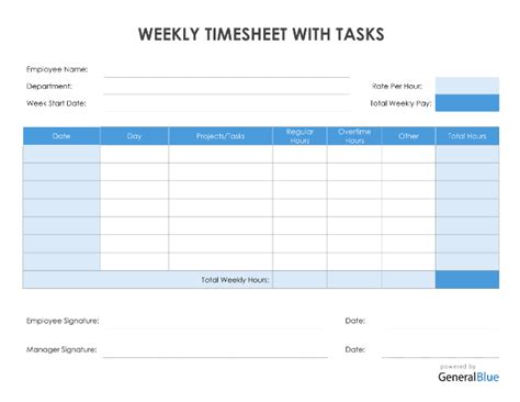 Free Downloadable Timesheet Template For Google Sheets