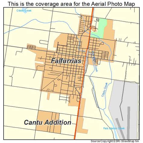 Aerial Photography Map of Falfurrias, TX Texas