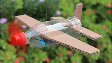 How to make flying plane with carton and coke bottle - New Craft ideas ...