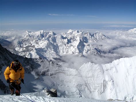 View from the south summit of Everest - a photo on Flickriver