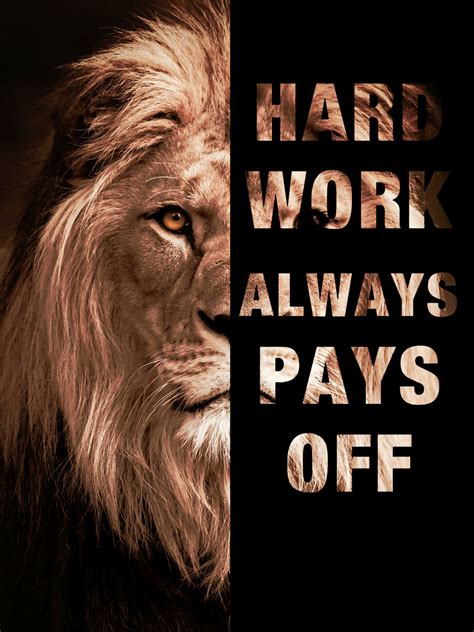 Wall Art Print | Motivation Work Hard | UKposters