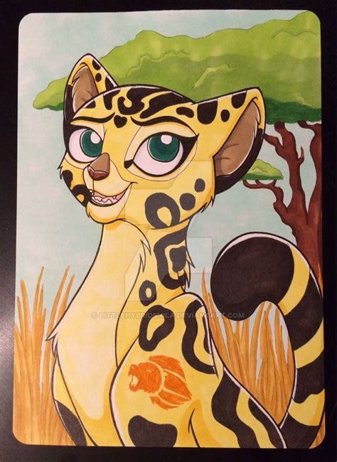 Fuli done traditionally with copic markers My first Lion Guard fanart ...