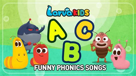 ★FUNNY PHONICS SONGS★ | ABC song | Larva KIDS | compilation | 10min ...