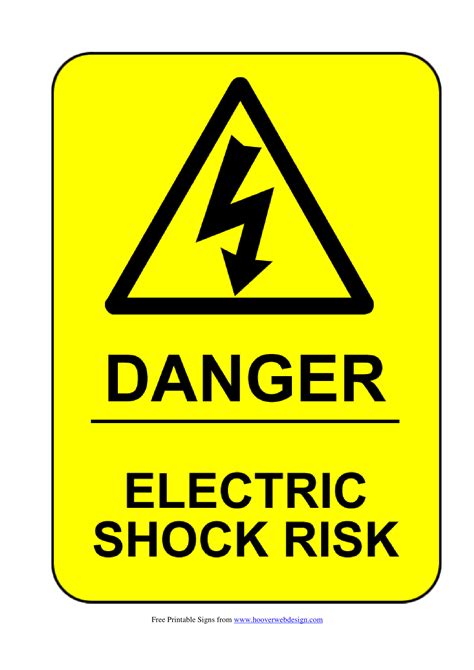 Electrical Safety Signs | Poster Template