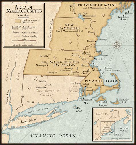 New England Colonies in 1677 | Genealogy map, Genealogy history ...