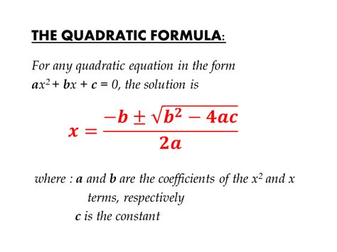 Quadratic Formula | IGCSE at Mathematics Realm