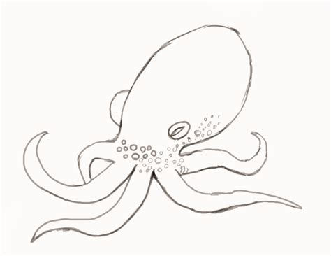 How To Draw an Octopus - Step-by-Step | Octopus drawing, Easy drawings ...