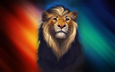 Download Fantasy Lion HD Wallpaper